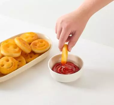 Детская фарфоровая миска для соуса Tackaon Milky, соусница Jongji [4 цвета] pink