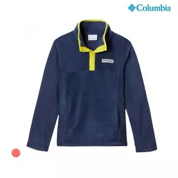 Детская флисовая футболка Columbia Kids, синяя Blue/115