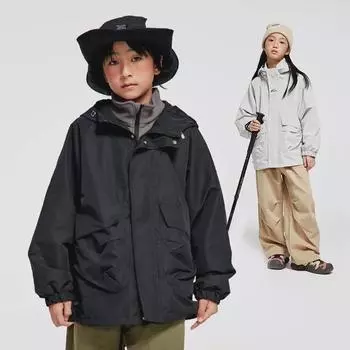 Детская флисовая куртка 3 в 1 DK Kids для девочек и мальчиков — теплая одежда для осени/зимы и отдыха на открытом воздухе для детей среднего и большого возраста 140 cm