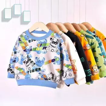 Детская флисовая толстовка, осенне-зимняя теплая толстая толстовка для мальчиков и девочек 100cm