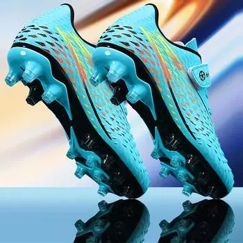 Детская футбольная обувь Противогладкая защита от пустыни / Износостойкие футбольные бутсы Magic с длинными ногтями 30 чёрный