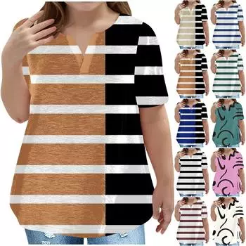 Детская футболка больших размеров, повседневная, модная, с V-образным вырезом, короткими рукавами и карманом 100 армия зеленый