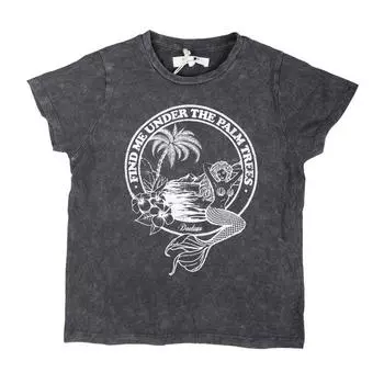 Детская футболка цвета Хизер серого цвета с логотипом спереди DEELUXE 74 16 ans темно серый