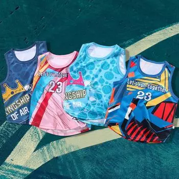 Детская футболка, летняя жилетка без рукавов для мальчиков, топы для девочек, повседневная быстросохнущая спортивная футболка 90