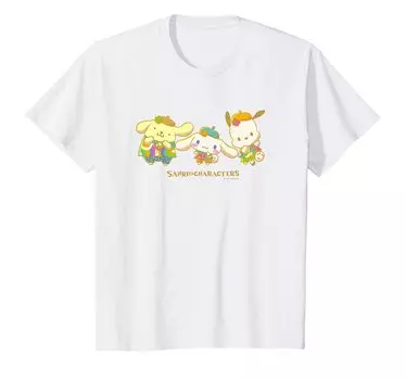 Детская футболка Pompompurin Pochacco Cinnamoroll Ohana белый