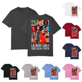 Детская футболка с коротким рукавом и круглым вырезом с принтом, свободная повседневная модная футболка-пуловер 150