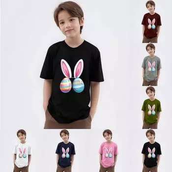 Детская футболка с круглым вырезом и короткими рукавами 120 розовый