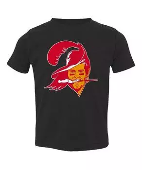 Детская футболка с логотипом Tom Brady Tampa Bay Buccaneers Bucs Old School для малышей