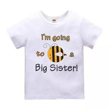 Детская футболка с принтом, повседневные топы, летняя хлопковая детская одежда 90