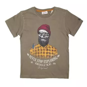 Детская футболка с принтом спереди DEELUXE 74 14 ans хаки