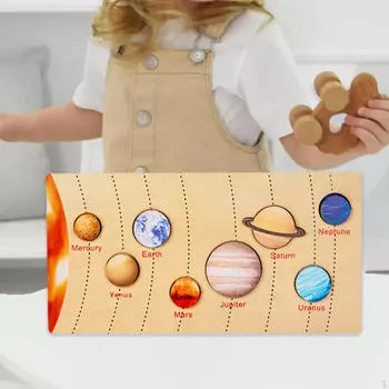 Детская головоломка для раннего развития Игрушка для развития мелкой моторики Eight planets