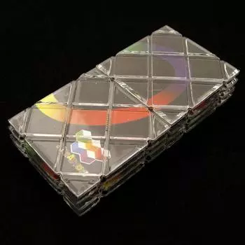 Детская головоломка Twisty Cubo, 8 панелей, 3 кольца, складная головоломка, игрушка для снятия стресса