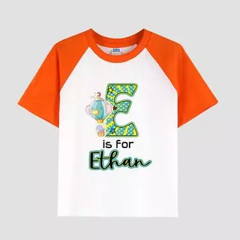 Детская хлопковая футболка с короткими рукавами и цветочным принтом, круглый вырез, повседневный модный топ для девочек на лето 100cm