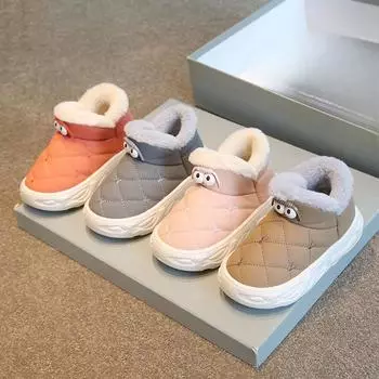 Детская хлопковая обувь, домашняя обувь, хлопковые сапоги, зимняя обувь 25 оранжевый