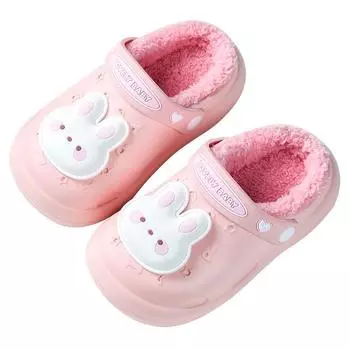 Детская хлопковая обувь осень и зима теплая кашемировая водонепроницаемая для младенцев 4-6 лет нескользящая детская шерстяная хлопковая швабра 15