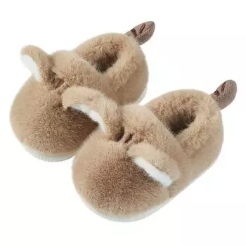 Детская хлопковая обувь осень-зима для дома и дома нескользящая теплая мультяшная обувь для мужчин и женщин для родителей и детей хлопковая обувь для младенцев сумка на каблуке 150 жёлтый