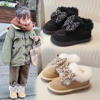 детская хлопковая обувь, толстая и большая хлопковая обувь 26 хаки