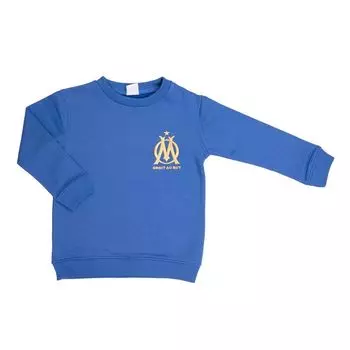 Детская хлопковая толстовка с круглым вырезом OM 6 ans светло-серый