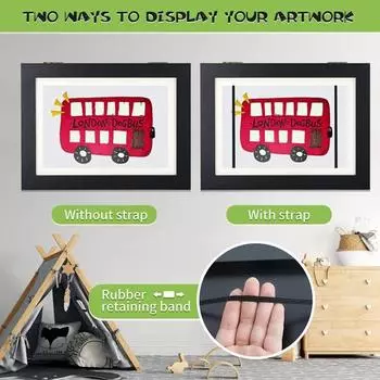 Детская художественная рамка для картины с магнитным открыванием спереди для дома, гостиной, спальни розовый