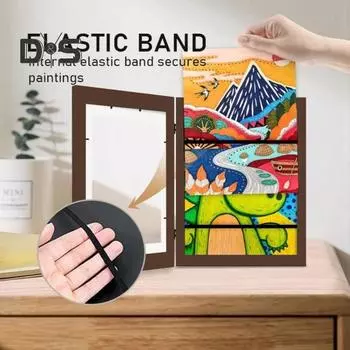 Детская художественная рамка с гладкой поверхностью. Сменная практичная магнитная печать. Детская художественная рамка формата А4. Контейнер для демонстрации изображений. синий