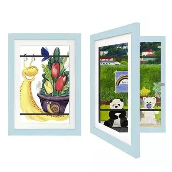 Детская художественная рамка с передним отверстием, фоторамка, высокопрочная, простая установка, художественная фоторамка, подвесной настенный декор