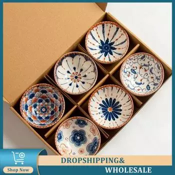 Детская и взрослая тарелка, роскошный креативный керамический подарок, миска для кормления фруктами, симпатичная миска для рамена в японском стиле, риса, лапши, супа, суповая миска