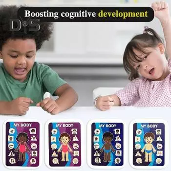 Детская игра-головоломка «Тело человека» Обучающая игра «Структура человеческого тела» Дошкольное обучение Деревянный пазл Анатомия для малышей Головоломка «Части тела мальчика» Игрушка STEM Boy A