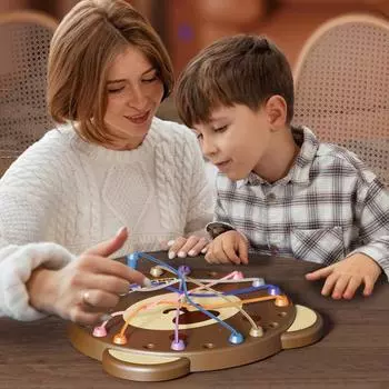 Детская игра «Медведь» для распутывания веревок, логическое мышление, тренировка внимания, настольная игра «Веревка»