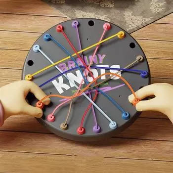 Детская игра «Распутывание веревок» Логика Мышление Тренировка концентрации внимания Настольная игра «Веревка» Интерактивная игра для родителей и детей