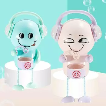 Детская игрушечная электрическая машина для мыльных пузырей, экспресс-набор, автоматическая светоизлучающая электрическая машина для мыльных пузырей зелёный