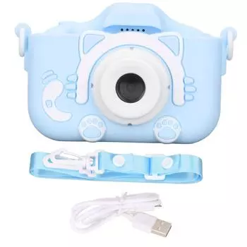 Детская игрушечная камера, цифровая селфи-камера, 20-мегапиксельная видеокамера с функцией MP3 для детей Without memory card розовый
