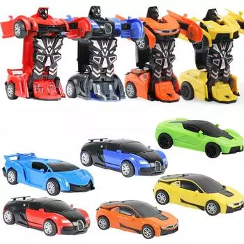 Детская игрушечная машинка Bugatti Fara Collision & Deformation Baoma оранжевый