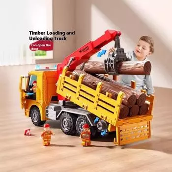 Детская игрушечная машинка Инженерный грузовик Машина-кран Деревянный транспортный грузовик Мальчик Коробчатые игрушки