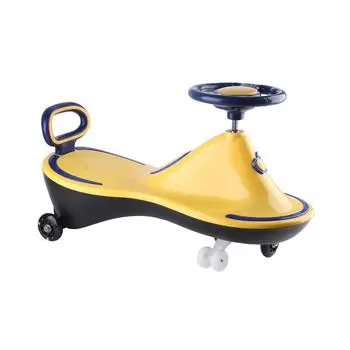 Детская игрушечная машинка-качалка с низким уровнем шума, музыкальным освещением и гибким механизмом для катания на игрушечной машинке-качке для мальчиков от 1 до 6 лет оранжевый