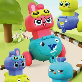 Детская игрушечная машинка с инерционным двигателем, милый зайчик, игрушечный самокат, мини-машинка для мальчиков, подарок на день рождения от 0 до 3 лет