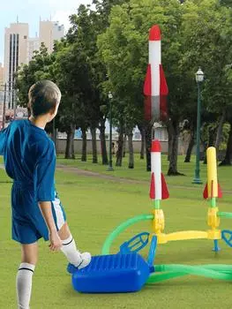 Детская игрушечная пенная пусковая установка Игрушечная педальная ракетная установка 6