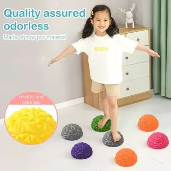 Детская игрушка-балансировка, ступенька для баланса, ананас, балансирующий мяч, детская сенсорная игрушка-баланс, игрушка для аутизма, забавная игровая игрушка в помещении и на открытом воздухе оранжевый