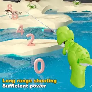 Детская игрушка-динозавр, стреляющая водой, подвижная пасть, качающийся хвост, герметичная, летняя, пляжная, садовая, газонная, игрушка-динозавр, стреляющая водой, подарок на день рождения для мальчиков и девочек Dinosaur