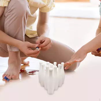 Детская игрушка для боулинга, переносные кегли с 10 игрушками для игр в помещении и на открытом воздухе для семейных игр 3