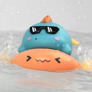 Детская игрушка для купания, забавные мультяшные животные, детская летняя водная плавающая Заводная гребля, игрушка для ванны, подарки для бассейна Dinosaur