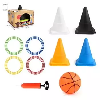 Детская игрушка для метания колец 14 см, многофункциональное ведро с дефектом, спортивная тренировка по баскетболу и футболу
