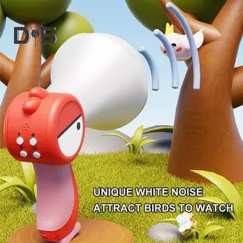 Детская игрушка для смены голоса птиц для малышей, мальчиков и девочек, интерактивная мультяшная игрушка для смены голоса птиц, мегафон, усилитель, диктофон, труба с разными голосами красный