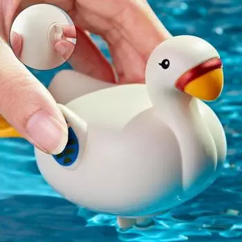 Детская игрушка для ванной, интерактивная, милый внешний вид, белый гусь, детская Заводная игрушка для ванны, игрушка для плавания, подарок для ванной комнаты