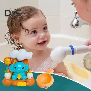 Детская игрушка для ванны «Слоненок», водяное колесо, игровой набор с присоской, красочный набор для раннего образования, портативный набор для душа для родителей и детей Elephant