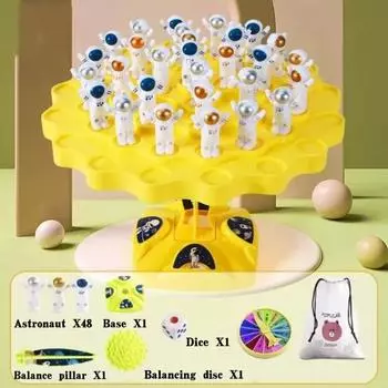 Детская игрушка для восприятия баланса, игры с балансом космонавта, забавные космические головоломки, игрушки для детей, набор штабелируемых настольных игр для отдыха