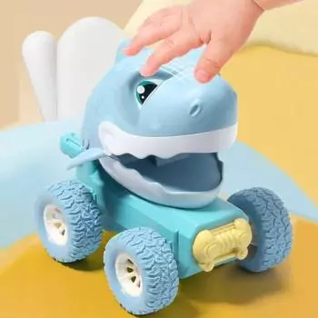 Детская игрушка, инерционный фрикционный автомобиль, мультяшный динозавр, толкающий автомобиль, инерционный автомобиль, игрушка для детей, подарок, игрушка на Новый год и день рождения зелёный