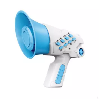 Детская игрушка-изменение голоса, 4 режима голоса, обучающий громкоговоритель, мини-усилитель, портативный для детей синий