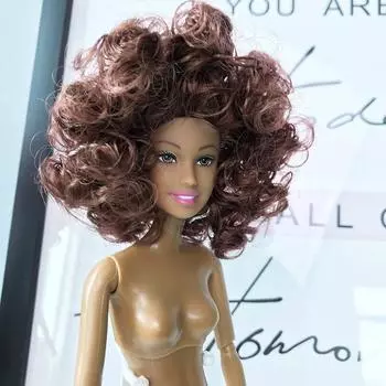 Детская игрушка-кукла с подвижным суставом, черная кукла, лучшая подарочная игрушка кофейный