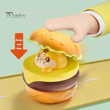 Детская игрушка-машинка в виде животного-бургера с инерционным приводом, мультяшная собака, кошка, тигр, гамбургер, игрушечный автомобиль для малышей, мальчиков и девочек, подарок на день рождения Dog