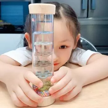 Детская игрушка-палка для дождя для младенцев, погремушка-трубка для малышей, обучающая игрушка-бусина для дождя B